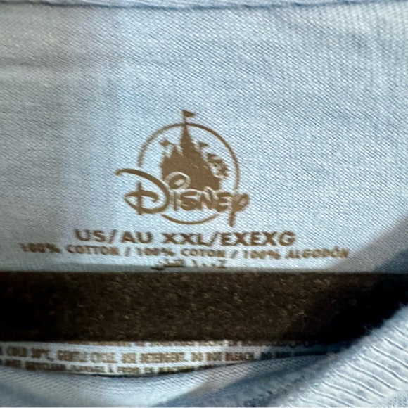 NWT. Walt Disney World Parks Stitch Cinderella Castle Adult Blue Shirt Size 2XL. - Picture 7 of 11